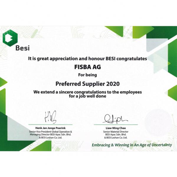 Besi - Preferred Supplier 2020